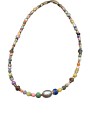 COLLIER ZAZA COURT PERLES VINTAGE JAPO AFRO EAU DOUCE HEMATITE PIERRES FW2527 CATHERINE MICHIELS boutique Strasbourg jewelery d