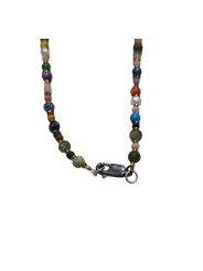 COLLIER ZAZA COURT PERLES VINTAGE JAPO AFRO EAU DOUCE HEMATITE PIERRES FW2527 CATHERINE MICHIELS boutique Strasbourg jewelery e
