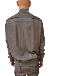 BLOUSON CUIR BLISTER DUST BORDS COTELES CLASSIC FLIGHT RICK OWENS HOMME RU01F 2778 LBF 34 FASHION DESIGNER STRASBOURG dos