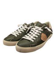 SNEAKERS PARIS CUIR VEAU CERF MILITAIRE SPOILER SABLE PRLU VZ05 PHILIPPE MODEL Homme Strasbourg boutique baskets mode shoes sur