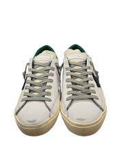 SNEAKERS PARIS CUIR BLANC SPOILER VERT FLUO PRLU VP21 Philippe Model baskets homme boutique Strasbourg shoes concept store lacet