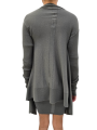 CARDIGAN WRAP EUCALYPTUS MEDIUM MERINOS RICK OWENS FEMME RP01F 6642 M 35 FASHION MODE DESIGNER CREATEUR STRASBOURG dos