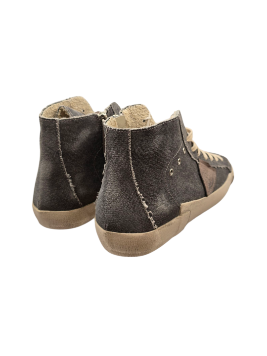 SNEAKERS MONTANTES PARIS HIGH TOILE GRIS LNAVE PRHU DC21 PHILIPPE MODEL HOMME Strasbourg boutique shoes baskets italie arr