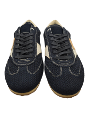 BASKETS PLANCHE DAIM TRESSE BLEU NAVY PLNU DT06 PHILIPPE MODEL HOMME boutique Strasbourg shoes mode concept store vue