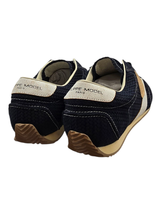 BASKETS PLANCHE DAIM TRESSE BLEU NAVY PLNU DT06 PHILIPPE MODEL HOMME boutique Strasbourg shoes mode concept store spoil
