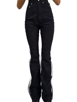 PANTALON NOIR 5 POCHES RESILLE BOLAN BOOTCUT RICK OWENS TEMPLE FEMME R01F 6329 TUCV 09 FASHION DESIGNER STRASBOURG face 1