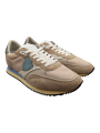 BASKETS BLVILLE MONDIAL TOILE SUEDE SABLE CIEL BVLU W005 PHILIPPE MODEL HOMME boutique Strasbourg shoes mode sneakers vue