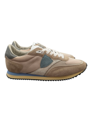 BASKETS BLVILLE MONDIAL TOILE SUEDE SABLE CIEL BVLU W005 PHILIPPE MODEL HOMME boutique Strasbourg shoes mode sneakers profil ext
