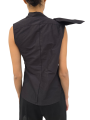 CHEMISETTE COL FOULARD COTON CADY NOIR ISLAND SHIRT RICK OWENS FEMME RP01F 6136 SC 09 FASHION DESIGNER STRASBOURG dos