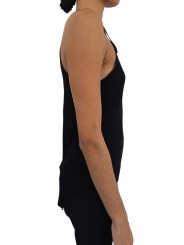 DEBARDEUR NOIR COTON BASIC TANK RICK OWENS TEMPLE FEMME ROO1F 6101 MR 09 FASHION MODE DESIGNER STRASBOURG profil