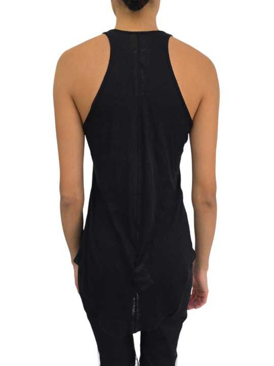DEBARDEUR NOIR COTON BASIC TANK RICK OWENS TEMPLE FEMME ROO1F 6101 MR 09 FASHION MODE DESIGNER STRASBOURG dos