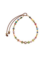 BRACELET ZAZA B ZAZOU PERLES VINTAGE JAPO AFRO EAU DOUCE HEMATITE PIERRES FW2527 bijoux Catherine Michiels jewelery boutique cov