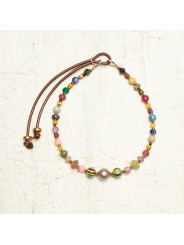 BRACELET ZAZA B ZAZOU PERLES VINTAGE JAPO AFRO EAU DOUCE HEMATITE PIERRES FW2527 bijoux Catherine Michiels jewelery boutique lux