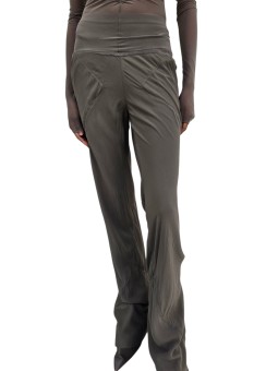 PANTALON BIAS LARGE FLUIDE DUST GEORGETTE DE SOIE RICK OWENS TEMPLE FEMME RO01F 6301GDB 34 FASHION MODE STRASBOURG face