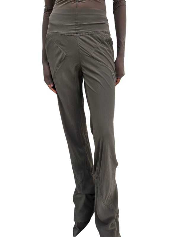 PANTALON BIAS LARGE FLUIDE DUST GEORGETTE DE SOIE RICK OWENS TEMPLE FEMME RO01F 6301GDB 34 FASHION MODE STRASBOURG face