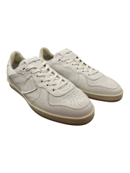 SNEAKERS PGAL CUIR BLANC PGLU WW01 PHILIPPE MODEL HOMME boutique Strasbourg baskets shoes fashion lacet
