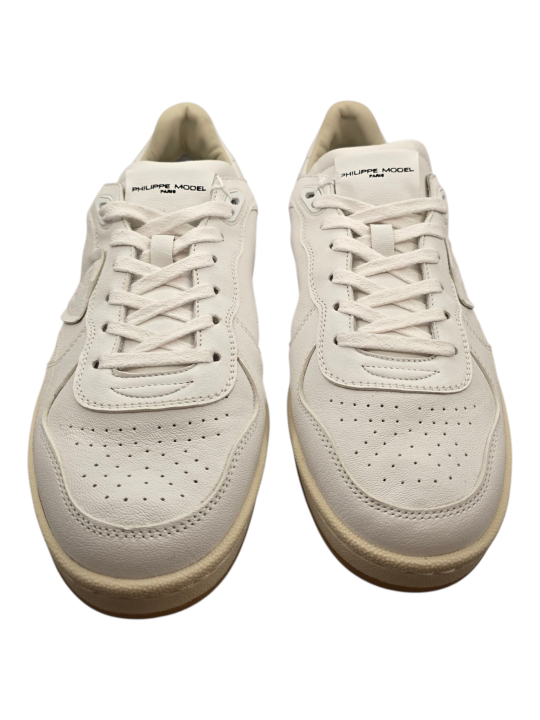 SNEAKERS PGAL CUIR BLANC PGLU WW01 PHILIPPE MODEL HOMME boutique Strasbourg baskets shoes fashion zoom