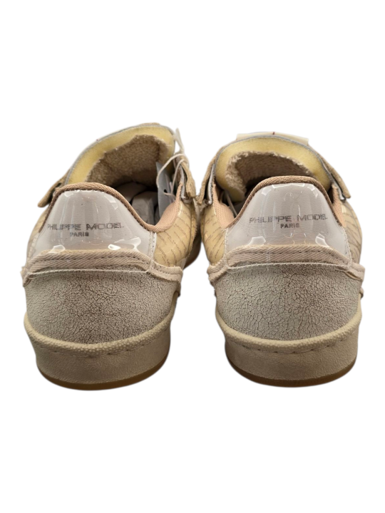 SNEAKERS PGAL VEAU MIX BLANC SABLE PGLU VXE1 PHILIPPE MODEL HOMME boutique Strasbourg baskets fashion mode