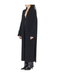 MANTEAU YACK NOIR DOUBLE FENTE BOUTONS ISABEL BENENATO FEMME DK23 F25 01 FASHION MODE DESIGNER CREATEUR STRASBOURG c