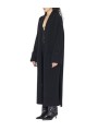 MANTEAU YACK NOIR DOUBLE FENTE BOUTONS ISABEL BENENATO FEMME DK23 F25 01 FASHION MODE DESIGNER CREATEUR STRASBOURG c