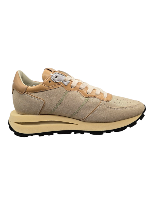 BASKETS TROPEZ HAUTE CUIR METAL DABLE CUIR CAMEL TKLD MD02 Philippe Model baskets Femme boutique Strasbourg shoes int