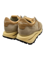 BASKETS TROPEZ HAUTE CUIR METAL DABLE CUIR CAMEL TKLD MD02 Philippe Model baskets Femme boutique Strasbourg shoes spoiler