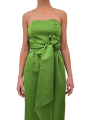 ROBE VERTE BUSTIER PORTE FEUILLE JUROR SATIN SG23 ESSENTIEL ANTWERP FEMME FASHION MODE DESIGNER CREATEUR STRASBOURG bustier