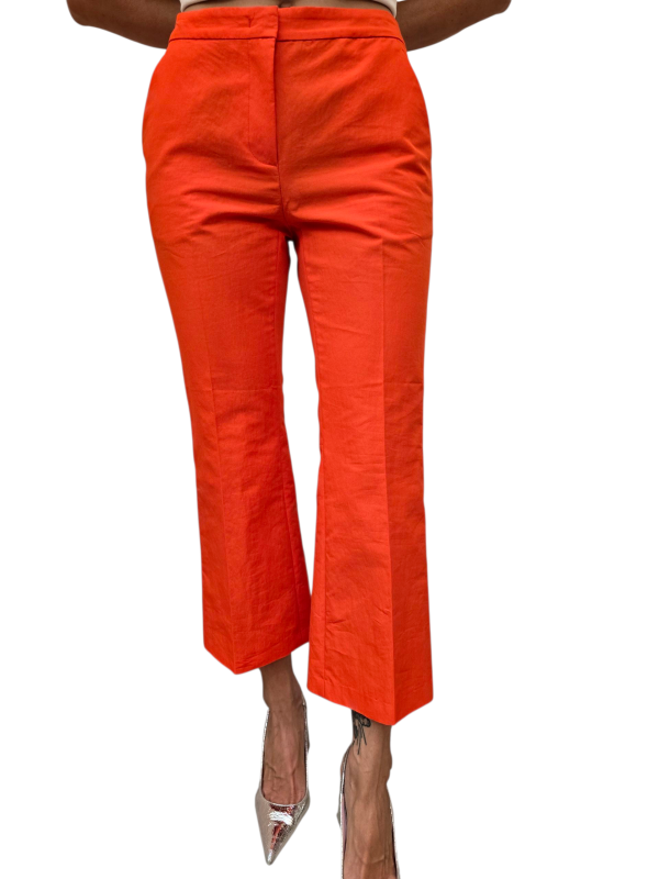 PANTALON CAPRI ORANGE JORDY FG12 ESSENTIEL ANTWERP FEMME pant mode boutique Strasbourg online vêtement pant