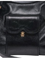 SAC INCURVE POCHE ZIP MINI JUNO NOIR 4376 CLARIS VIROT femme bag Strasbourg luxe créateur design bagagerie scarabée