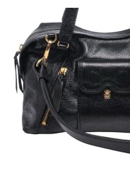 SAC INCURVE POCHE ZIP MINI JUNO NOIR 4376 CLARIS VIROT femme bag Strasbourg luxe créateur design bagagerie poche zip