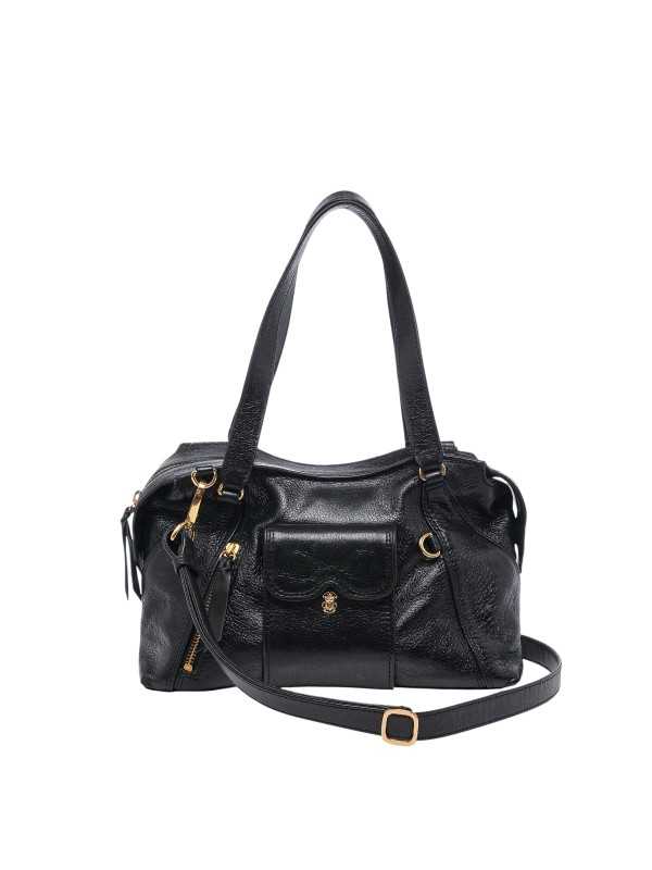 SAC INCURVE POCHE ZIP MINI JUNO NOIR 4376 CLARIS VIROT femme bag Strasbourg luxe créateur design bagagerie