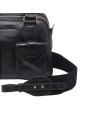 SAC DOUBLE RICHIE CUIR NOIR 4338 CLARIS VIROT femme bag Strasbourg luxe créateur design bagagerie 1poche