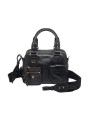SAC DOUBLE RICHIE CUIR NOIR 4338 CLARIS VIROT femme bag Strasbourg luxe créateur design bagagerie