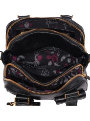 SAC DOUBLE RICHIE CUIR NOIR 4338 CLARIS VIROT femme bag Strasbourg luxe créateur design bagagerie int2