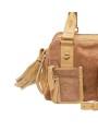 SAC DOUBLE RICHIE CUIR OFF WHITE GOLD 4335 CLARIS VIROT femme bag Strasbourg luxe créateur design bagagerie double poche