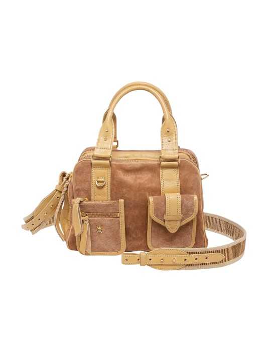SAC DOUBLE RICHIE CUIR OFF WHITE GOLD 4335 CLARIS VIROT femme bag Strasbourg luxe créateur design bagagerie