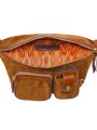 SAC BANANE ROMEO CUIR SUEDE TABAC 4323 CLARIS VIROT femme bag Strasbourg luxe créateur design bagagerie int