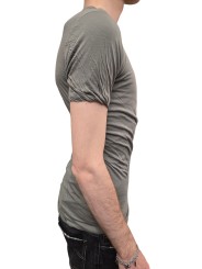 TSHIRT DOUBLE MC EUCALYPTUS RICK OWENS HOMME RU01F 2256 UCBD 35 FASHION MODE DESIGNER CREATEUR STRASBOURG profil