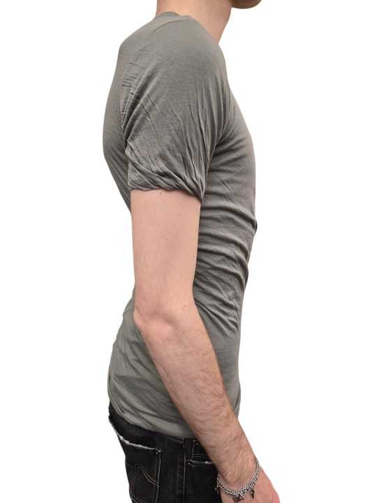 TSHIRT DOUBLE MC EUCALYPTUS RICK OWENS HOMME RU01F 2256 UCBD 35 FASHION MODE DESIGNER CREATEUR STRASBOURG profil