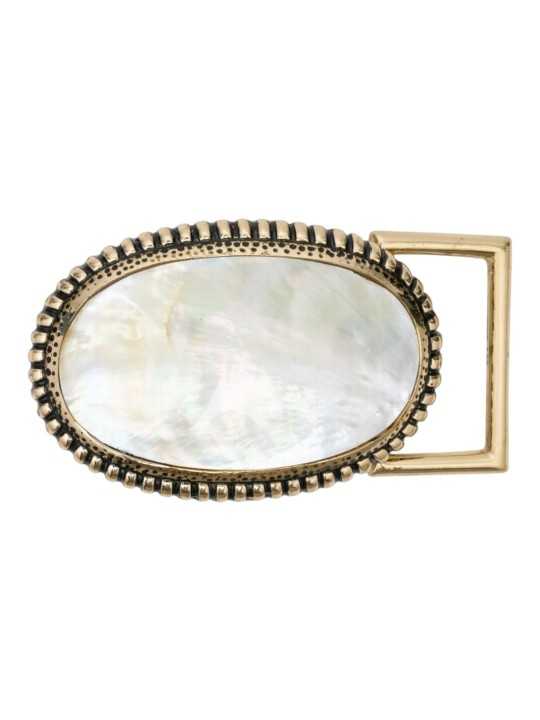 BABY BOUCLE CEINTURE DALLAS OR ET NACRE 3880 CLARIS VIROT FEMME belt Strasbourg luxe créateur design bagagerie