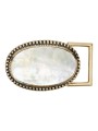 BABY BOUCLE CEINTURE DALLAS OR ET NACRE 3880 CLARIS VIROT FEMME belt Strasbourg luxe créateur design bagagerie