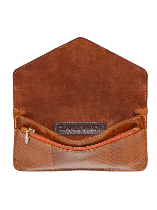 PORTEFEUILLE ALEX LONG COBRA MIEL SCARABE ARGENT 4403 CLARIS VIROT femme wallet Strasbourg luxe créateur design bagagerie int