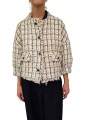 VESTE TWEED ECRU VERT JAUNE BOUTONS BIJOUX JAYDEN J4BS ESSENTIEL ANTWERP FEMME vêtement