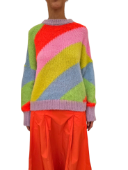 PULL RAYE MULTICOLORE JOLOR J1OB ESSENTIEL ANTWERP FEMME Essentiel Antwerp createur mode fashion strasbourg