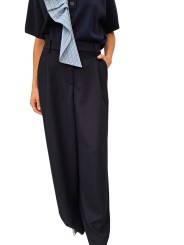 PANTALON LARGE PINCE NAVY SOUPLE JESTER CN35 Essentiel Antwerp femme createur mode fashion strasbourg
