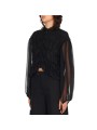 CHEMISIER NOIR GEORGETTE soie DW932S26 ISABEL BENENATO FEMME boutique Strasbourg profil1