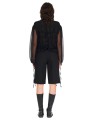 CHEMISIER NOIR GEORGETTE soie DW932S26 ISABEL BENENATO FEMME boutique Strasbourg