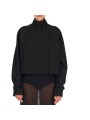 BLOUSON LAINE NOIR CROISE SANGLE DW61S26 ISABEL BENENATO FEMME vêtement fermé