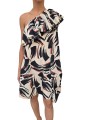 ROBE ECRUE ASYMETRIQUE ARTY CHOCO NOIR JUICER J3BU ESSENTIEL ANTWERP FEMME FASHION MODE DESIGNER CREATEUR STRASBOURG