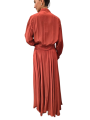 ROBE JUPE COMBISHORT TERRACOTA JEBBA VISCOSE OM24 Essentiel Antwerp femme createur mode fashion strasbourg dos